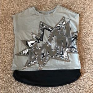 Girls Gap Fit crop top and tank top set, size M.